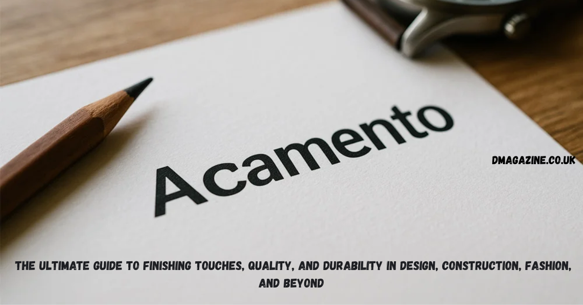 Acamento: The Ultimate Guide to Finishing Touches, Quality, and Durability in Design, Construction, Fashion, and Beyond in 2025